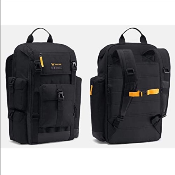 Under Armour Handbags - Under Armour x Project Rock Regiment UA Unisex Womens Backpack Black 1353719-001